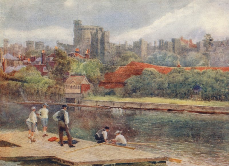 Das Schloss von den Flößen aus von George Moore Henton