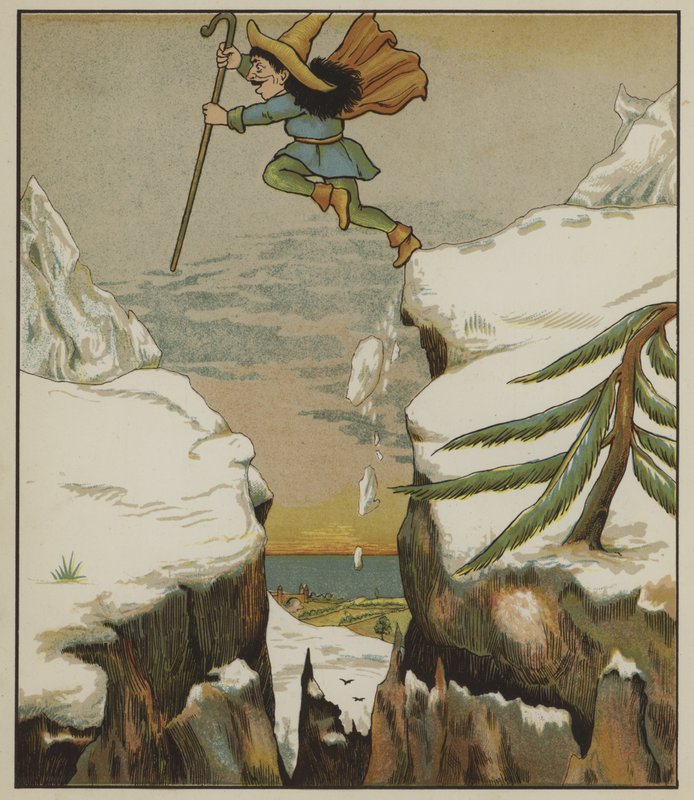 Illustration für Rumpelstilzchen von den Brüdern Grimm von George R. Halkett