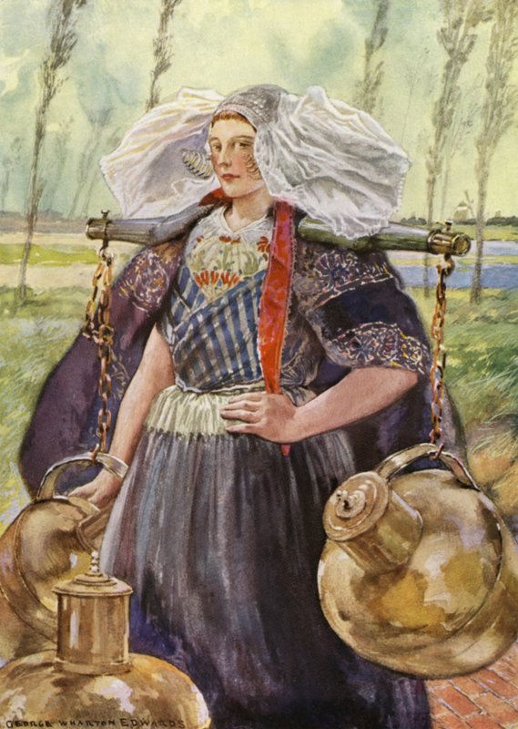 Eine Milchmagd aus Zeeland von George Wharton Edwards