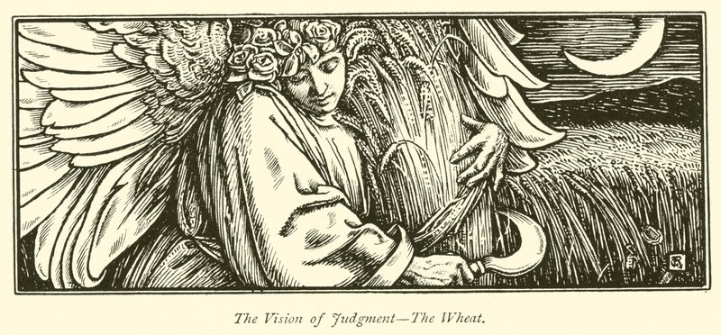 Die Vision des Gerichts, der Weizen von George Woolliscroft Rhead