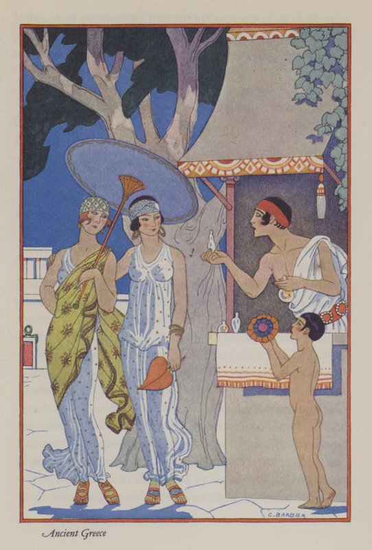 Die Romanze des Parfüms: Antikes Griechenland von Georges (after) Barbier