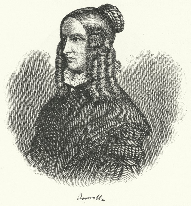 Annette von Droste-Hülshoff, deutsche Schriftstellerin und Komponistin (Stich) von German School