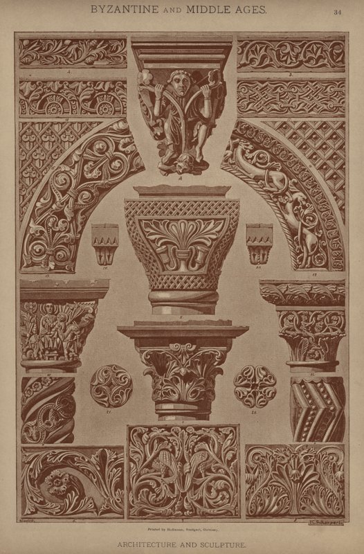 Byzantinisches und Mittelalterliches, Architektur und Skulptur von German School