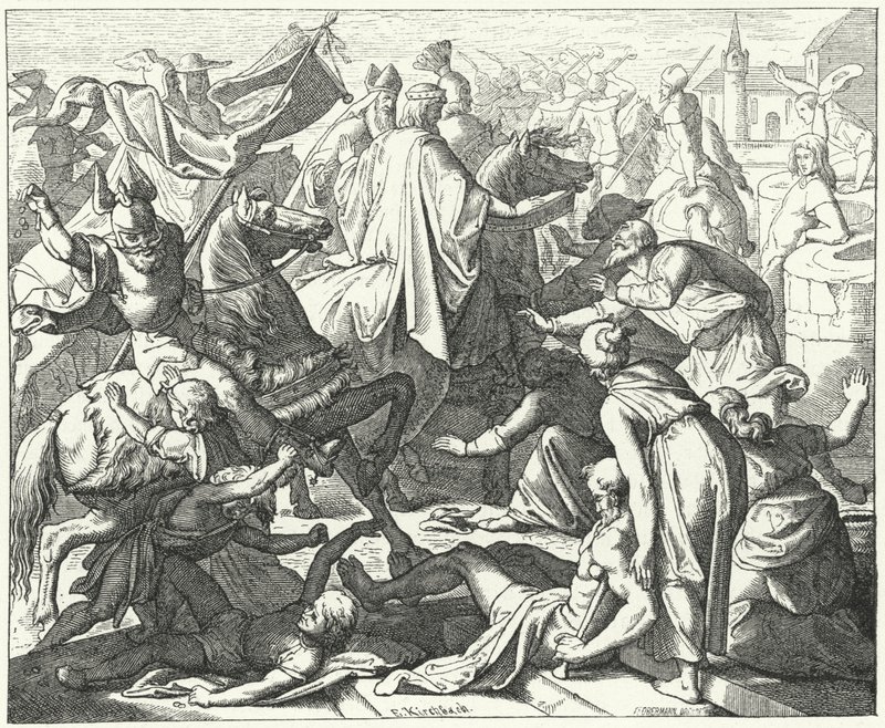 Krönungsprozession des Heiligen Römischen Kaisers Konrad II. von German School