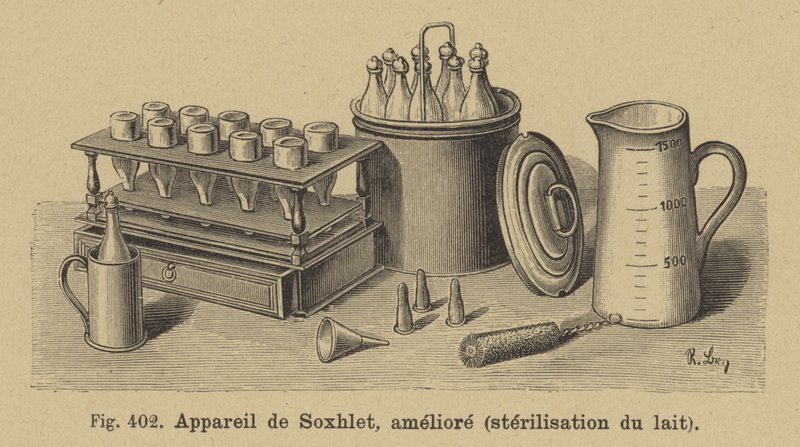 Franz von Soxhlets verbessertes Milchsterilisationsgerät von German School