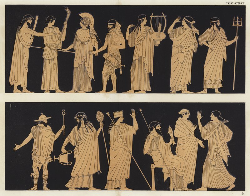 Herakles und Athene von German School