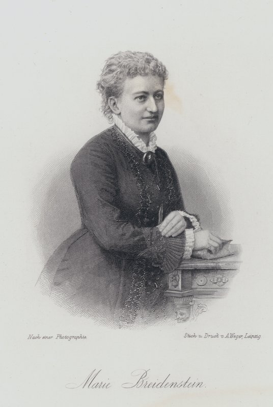 Marie Breidenstein, deutsche Pianistin, Sängerin und Gesangslehrerin von German School