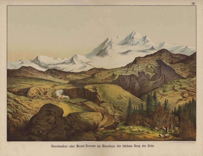 Mount Everest, der höchste Berg der Erde von German School