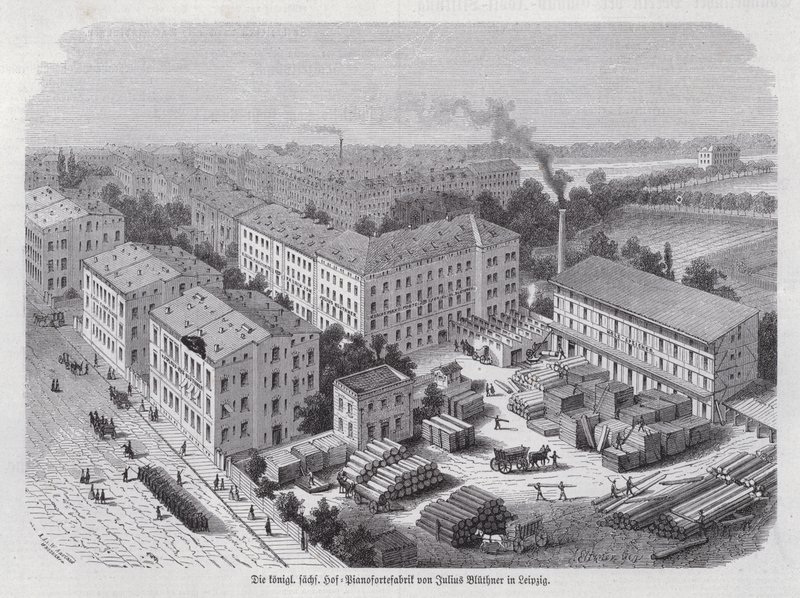 Klavierfabrik von Julius Blüthner, Leipzig, Deutschland von German School