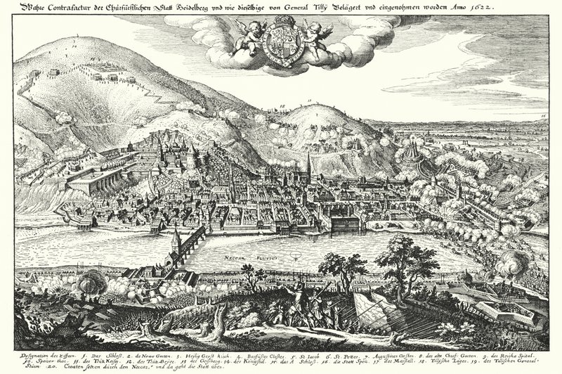 Belagerung von Heidelberg durch den Grafen von Tilly von German School