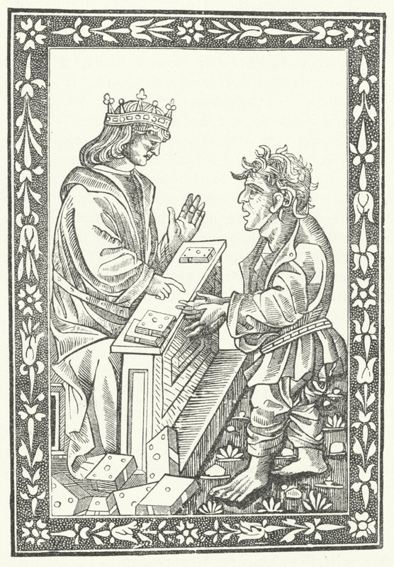Salomon und Marcolf (Stich) von German School
