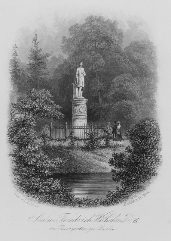 Statue von Friedrich Wilhelm III. von Preußen im Tiergarten, Berlin von German School