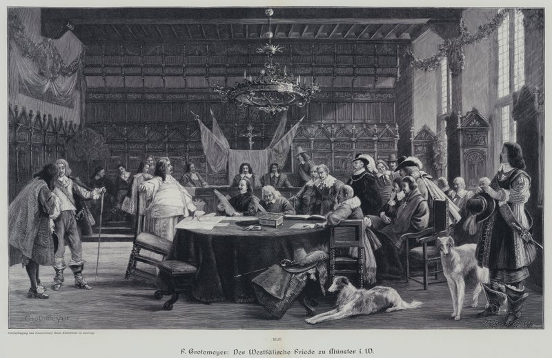 Der Westfälische Frieden beendet den Dreißigjährigen Krieg, Münster, Deutschland von German School