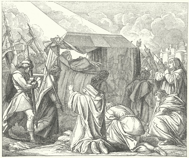 Der Leichnam des Heiligen Römischen Kaisers Heinrich VII. wird nach Pisa zur Beerdigung gebracht von German School
