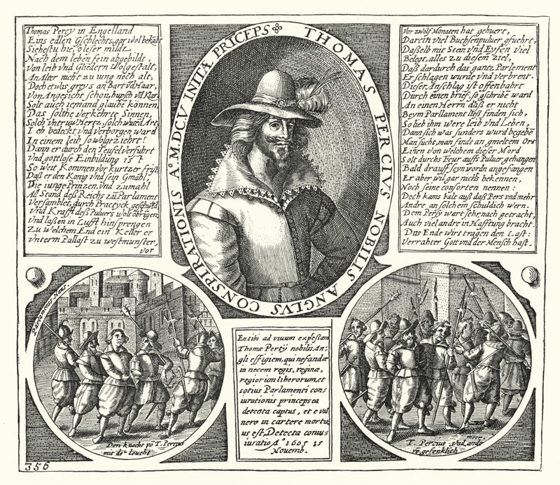 Thomas Percy, einer der Verschwörer des Gunpowder Plot von German School