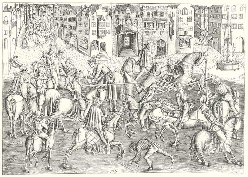 Turnier in München während der Herrschaft von Albrecht IV., Herzog von Bayern von German School