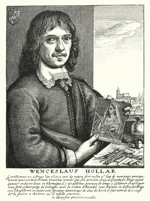 Wenzel Hollar, böhmischer Zeichner, Radierer und Illustrator (Gravur) von German School