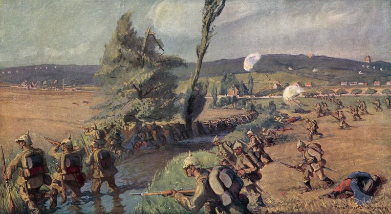Westliches Schlachtfeld von German School