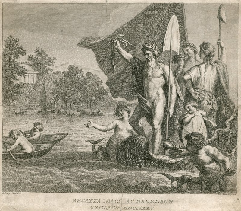 Regatta-Ball in den Ranelagh Gardens, Millbank, London, 23. Juni 1775 von Giovanni Battista Cipriani