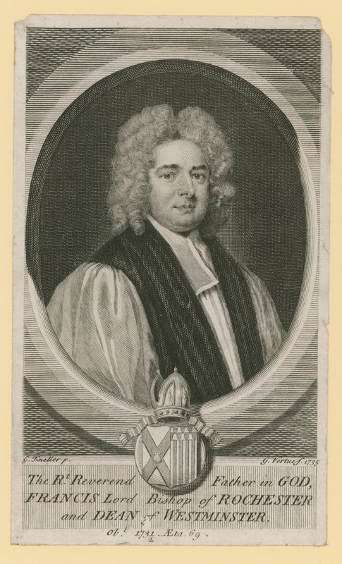 Der hochwürdige Vater in Gott, Francis Lord Bischof von Rochester und Dekan von Westminster von Godfrey Kneller