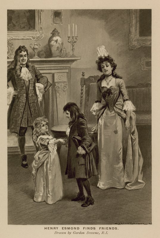 Illustration für Die Geschichte von Henry Esmond von Thackeray (Lithografie) von Gordon Frederick (after) Browne