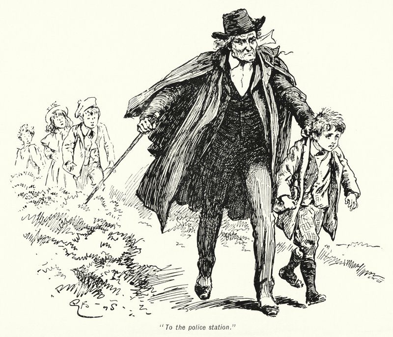 Illustration für Die Geschichte der Schatzsucher von E. Nesbit von Gordon Frederick Browne