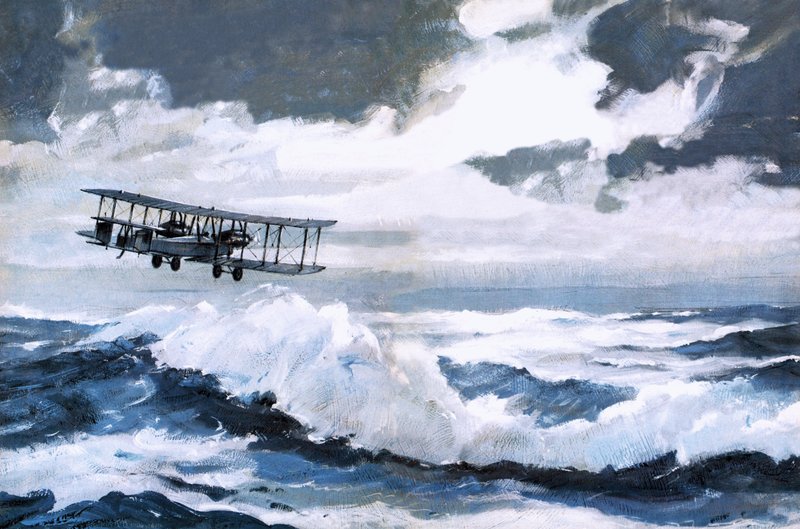 Vickers Vimy bei ihrem rekordbrechenden transatlantischen Flug von Graham Coton