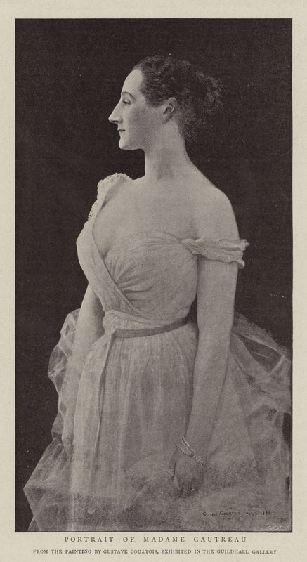 Porträt von Madame Gautreau von Gustave Claude Etienne Courtois