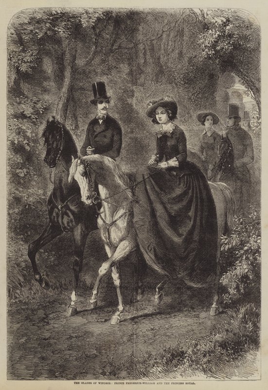Die Lichtungen von Windsor, Prinz Friedrich-Wilhelm und die Prinzessin Royal von Gustave Janet