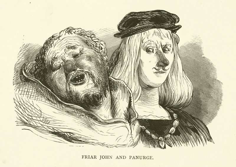 Illustration für die Werke von Rabelais von Gustave after Dore