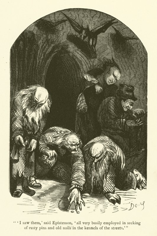 Illustration für die Werke von Rabelais von Gustave after Dore
