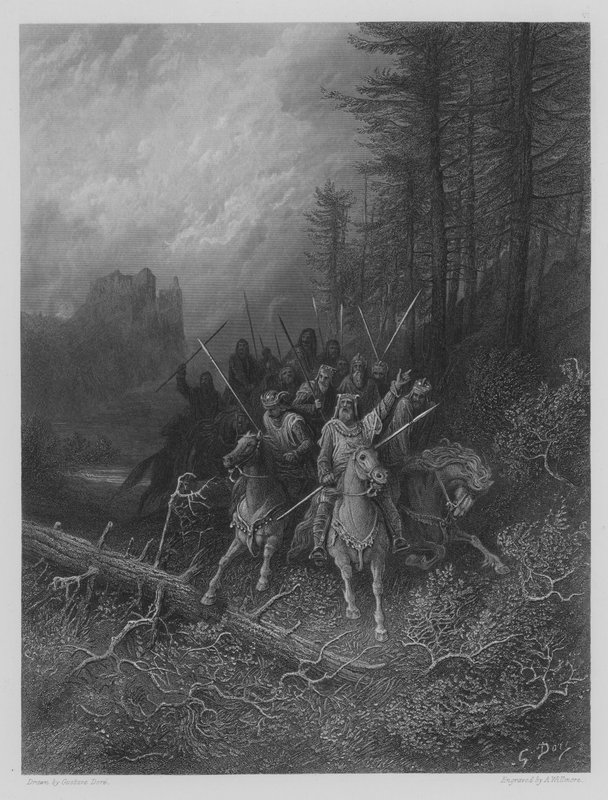 Der Fortschritt der Ritter von Gustave after Dore