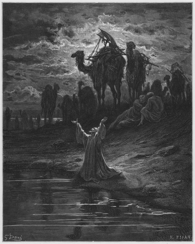 Gustave Dore Bibel: Das Gebet von Jakob von Gustave Dore