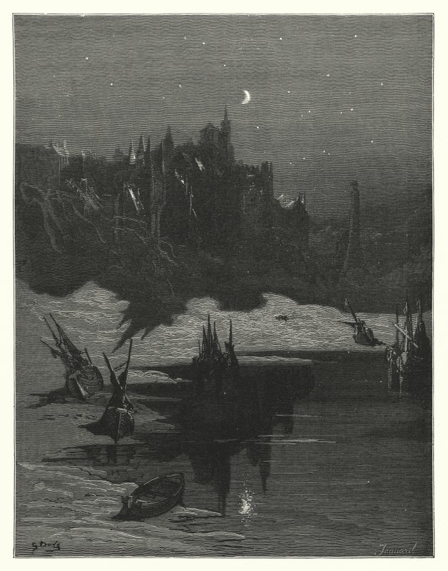 Gustave Doré Illustration für Coleridges Rime of the Ancient Mariner von Gustave Dore