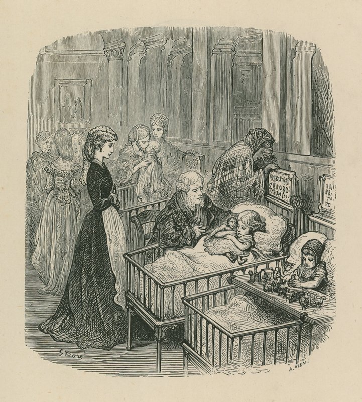 Szene aus einem Londoner Krankenhaus von Gustave Dore