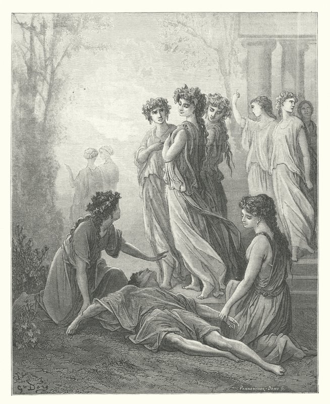 Die Fabeln von La Fontaine: Daphnis und Alcimadura von Gustave Dore