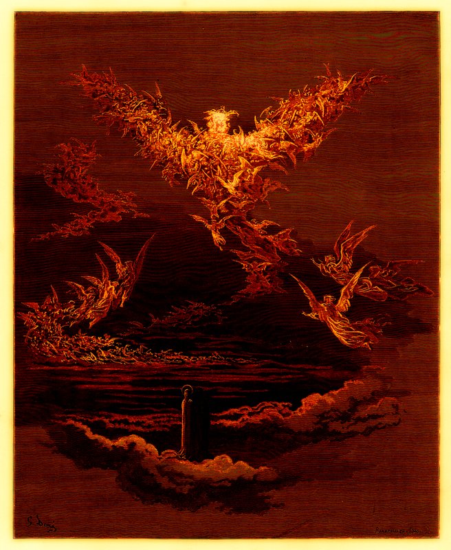 Die Vision des sechsten Himmels, Illustration aus 