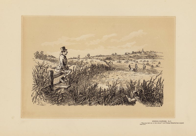 Jagdszenen, Nr. 7, Tommy Dumpty von Hablot Knight (1815 92) Browne