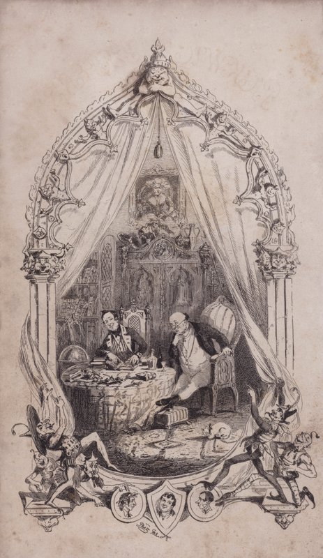 Samuel Pickwick und Alfred Jingle, Illustration aus Charles Dickens