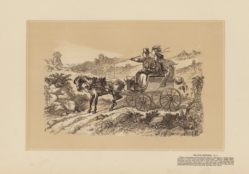 Seaside-Skizzen, Nr. 7, Das Malerische tun von Hablot Knight (1815 92) Browne