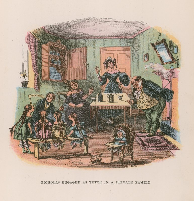 Illustration für Nicholas Nickleby von Hablot Knight Browne