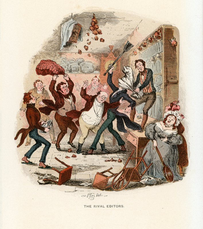 Illustration für die Pickwick-Papiere von Hablot Knight Browne