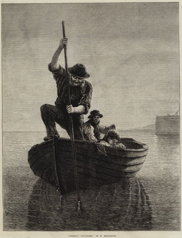 Flundern stechen von Hamilton Macallum