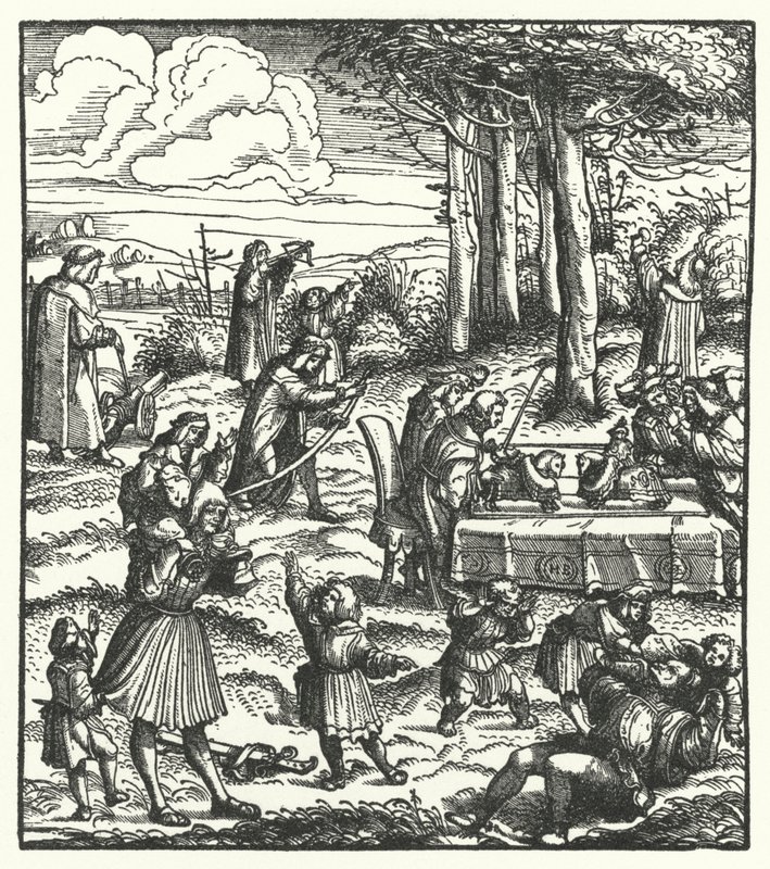 Erzherzog Maximilian von Österreich mit seinen Spielkameraden als Kind von Hans (after) Burgkmair