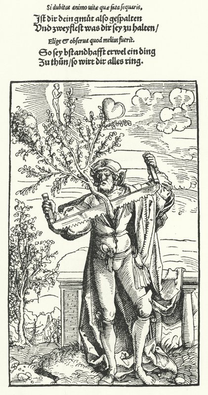 Entschlossenheit (Gravur) von Hans (after) Burgkmair