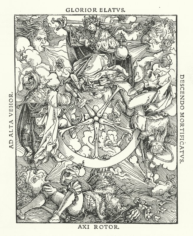 Holzschnitt aus De Remediis Utriusque Fortunae (Heilmittel für Glück und Unglück) von Petrarca von Hans (after) Burgkmair