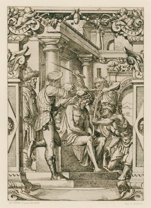 Jesus Christus, mit Dornen gekrönt von Hans (after) Holbein the Younger