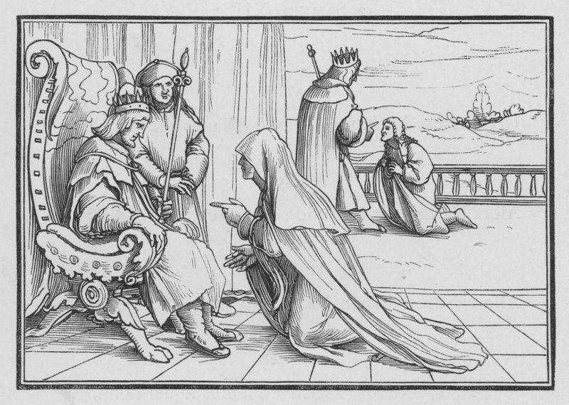 Joabs List, Absalom zurückzubringen, 2 Samuel XIV, 4 von Hans after Holbein the Younger