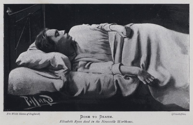 Zu Tode gebracht, Elizabeth Ryan tot im Newcastle Arbeitshaus von Harold Hume Piffard