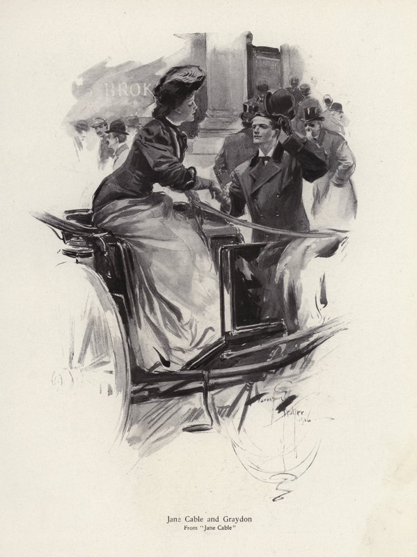 Charaktere Jane Cable und Graydon aus dem Roman Jane Cable von George Barr McCutcheon von Harrison Fisher